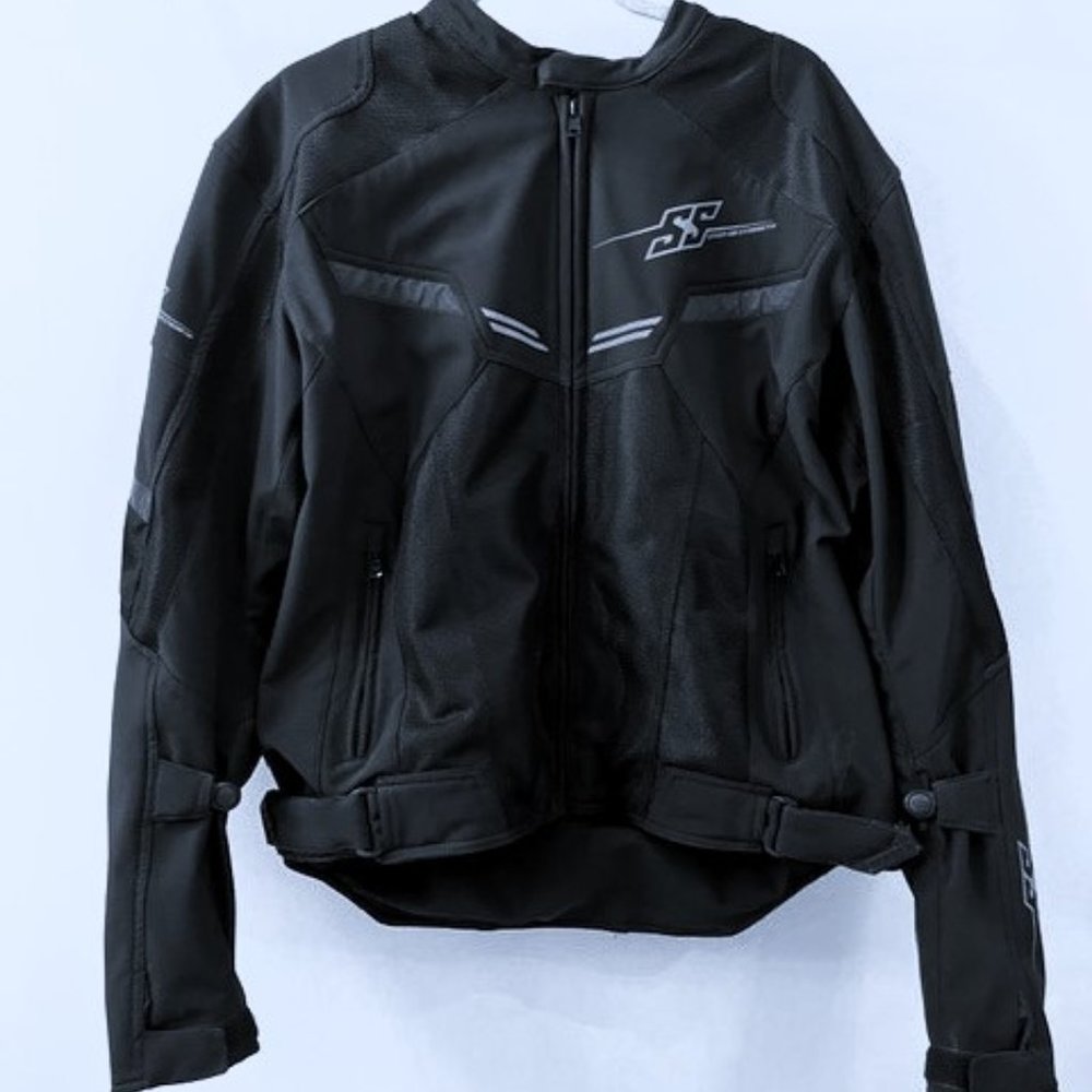 Men's Lg. Textile/Mesh  Motorcycle Jacket with Back, Shoulder & Elbow Protectors